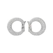 Pre-owned White Gold earrings Cartier Vintage , Gray , Dames