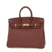 Pre-owned Fabric handbags Hermès Vintage , Brown , Dames