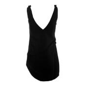 V-hals Mouwloze Minijurk JW Anderson , Black , Dames