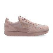 Sportschoenen met logo Emporio Armani , Pink , Dames