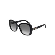 Zwart Grijs Zonnebril Gg0762S 001 Gucci , Black , Unisex