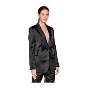 Upgrade je garderobe met stijlvolle blazer Calvin Klein , Black , Dame...