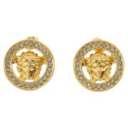 Metal earrings Versace , Yellow , Dames