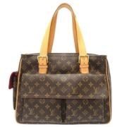 Pre-owned Canvas louis-vuitton-bags Louis Vuitton Vintage , Brown , Da...