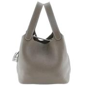 Pre-owned Fabric handbags Hermès Vintage , Gray , Dames