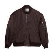 Oversized Bomber Jacket in Donkerbruin IVY OAK , Brown , Dames