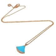 Pre-owned Rose Gold necklaces Bvlgari Vintage , Blue , Dames