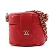 Pre-owned Fabric chanel-bags Chanel Vintage , Red , Dames