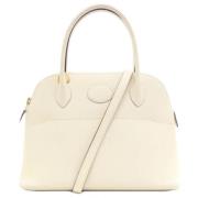 Pre-owned Fabric handbags Hermès Vintage , Beige , Dames