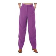 Hoge taille Clic-broek Silvian Heach , Purple , Dames