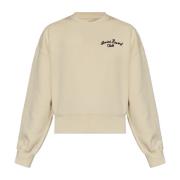 Sweatshirt met logo Amiri , Beige , Dames