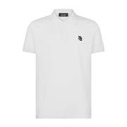 Witte Tennis Fit Polo T-shirts en Polos Dsquared2 , White , Heren