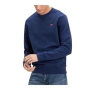 Basis Crewneck Sweatshirt Levi's , Blue , Heren