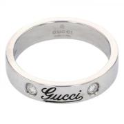 Pre-owned White Gold rings Gucci Vintage , Gray , Dames