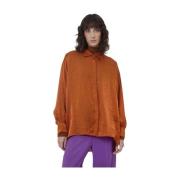 Overhemd, Klassieke Stijl Silvian Heach , Orange , Dames