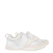 Verhoog je sneaker game met Low Top Lace Up Mix Triple White Sneakers ...