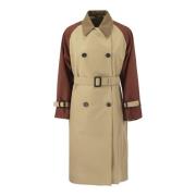 Reversible Cotton Trench Coat Max Mara , Multicolor , Dames