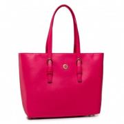 Classic Saffiano Ew Tote Aw0Aw07668 TZ8 Tommy Hilfiger , Pink , Dames