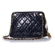 Pre-owned Leather chanel-bags Chanel Vintage , Blue , Dames