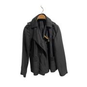 Pre-owned Linen outerwear Gucci Vintage , Black , Dames