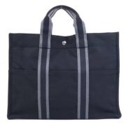 Pre-owned Fabric handbags Hermès Vintage , Blue , Dames