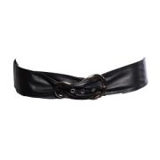 Pre-owned Leather belts Armani Pre-owned , Black , Dames