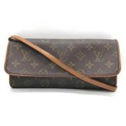 Pre-owned Canvas shoulder-bags Louis Vuitton Vintage , Brown , Dames