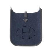 Pre-owned Fabric crossbody-bags Hermès Vintage , Blue , Dames
