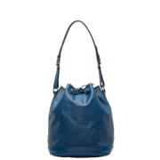 Pre-owned Leather shoulder-bags Louis Vuitton Vintage , Blue , Dames