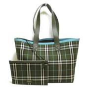 Pre-owned Fabric shoulder-bags Burberry Vintage , Green , Dames