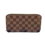 Pre-owned Canvas wallets Louis Vuitton Vintage , Brown , Dames