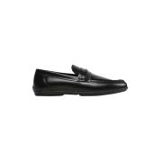 Heren Driver Mocassin met Plaque Calvin Klein , Black , Heren