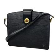 Pre-owned Leather shoulder-bags Louis Vuitton Vintage , Black , Dames