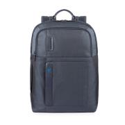 Blauwe Laptop en iPad Rugzak Piquadro , Blue , Unisex