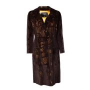 Pre-owned Leather outerwear Fendi Vintage , Brown , Dames