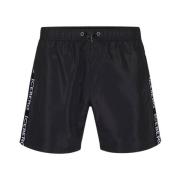 Zwarte Swimshort met Taping Iceberg , Black , Heren