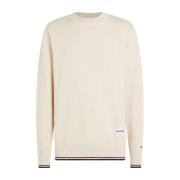 GS Tipped Sweatshirt Tommy Hilfiger , White , Heren