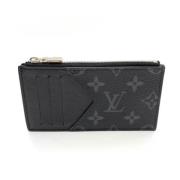 Pre-owned Canvas wallets Louis Vuitton Vintage , Gray , Dames