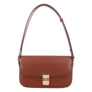 Grace Baguette Hazelnoot Handtas A.p.c. , Brown , Dames