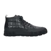 Heren Zwarte High-Top Sneakers gemaakt van Echt Leer Er00110193 Estro ...