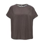 Minimal Lange Mouw Blouse Opus , Brown , Dames