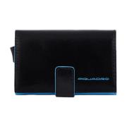 Rfid Creditcardhouder Verticaal Stijl Piquadro , Black , Heren