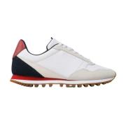 Elevated Leather Mix Runner Sneakers Tommy Hilfiger , White , Heren