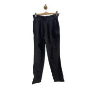 Pre-owned Cotton bottoms Isabel Marant Pre-owned , Black , Dames