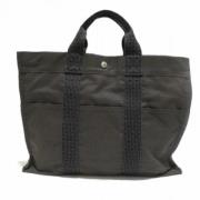 Pre-owned Fabric totes Hermès Vintage , Black , Dames