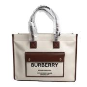 Pre-owned Fabric handbags Burberry Vintage , Beige , Dames