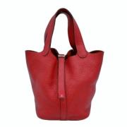 Pre-owned Fabric handbags Hermès Vintage , Red , Dames