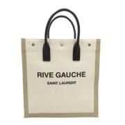 Pre-owned Canvas totes Yves Saint Laurent Vintage , Beige , Dames