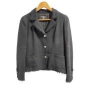 Pre-owned Cotton outerwear Chanel Vintage , Black , Dames