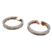 Pre-owned Rose Gold earrings Bvlgari Vintage , Gray , Dames